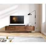 Meubles TV en bois gris acier en acacia 