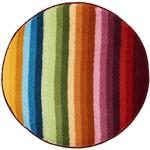 Tapis de bain Kleine Wolke multicolores à rayures 80x150 