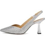 Chaussures basses de créateur Michael Kors argentées à talons aiguilles Pointure 39,5 look fashion pour femme 