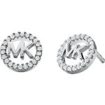 Boucles d'oreilles de créateur Michael Kors grises en argent en argent look fashion pour femme 