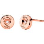 Boucles d'oreilles de créateur Michael Kors roses en argent en argent look fashion pour femme 