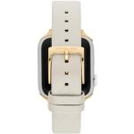 Bracelets de montre de créateur Michael Kors blanc crème à à boucle ardillon look casual pour femme 