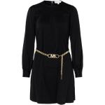 Robes courtes de créateur Michael Kors noires à logo en satin minis Taille XS pour femme 