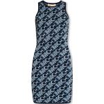 Mini robes de créateur Michael Kors bleu marine minis sans manches à col rond Taille XS pour femme 