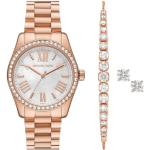 Montres-bracelet de créateur Michael Kors roses à paillettes à quartz look fashion pour femme 