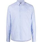 Chemises de créateur Michael Kors bleu ciel à rayures rayées stretch pour homme 