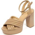 Sandales de créateur Michael Kors beiges en cuir en cuir Pointure 40 pour femme 