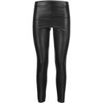 Leggings courts de créateur Michael Kors noirs en cuir synthétique Taille XS pour femme 