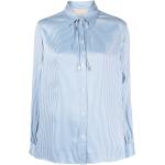Chemises de créateur Michael Kors Michael Michael Kors bleues à rayures en viscose rayées à manches longues classiques pour femme 