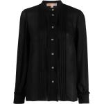 Chemises de créateur Michael Kors Michael Michael Kors noires en viscose à volants à jabot pour femme en promo 