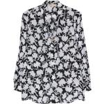 Chemises de créateur Michael Kors Michael Michael Kors noires à fleurs en viscose à motif fleurs à manches longues à manches longues classiques pour femme 