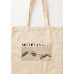 Michelangelo Création De Adam Close Up Tote Bag - Qualité Premium