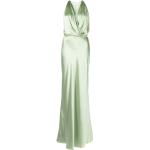 Robes longues de mariée Michelle Mason vertes longues sans manches à col en V pour femme 