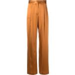 Pantalons taille haute Michelle Mason orange en satin pour femme en promo 