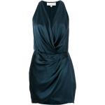 Robes de soirée longues Michelle Mason bleues longues sans manches pour femme en promo 