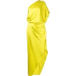 Robes en soie Michelle Mason jaunes mi-longues pour femme en promo 