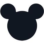 Galettes de chaise noires à paillettes Mickey Mouse Club en promo 