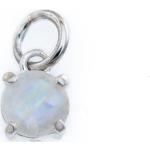 Pendentifs pierre de lune argentés en argent en diamant look casual 