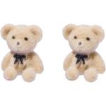 Boucles d'oreilles à motif ours en argent 