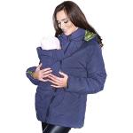 Mija 1108A Veste de maternité 3 en 1 pour écharpe de portage, bleu, XXL