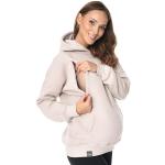 Pulls de grossesse beiges en polaire Taille XXL look fashion pour femme 