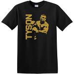 Mike Tyson Boxing Legend T-shirt en coton épais Champion Iron Mike, Noir , XL