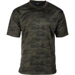 T-shirts camouflage en fil filet à col rond look sportif 