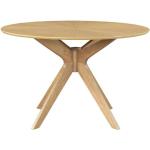 Tables de salle à manger design marron en chêne 4 places diamètre 20 cm scandinaves 