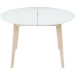 Tables de salle à manger design marron en hévéa extensibles 4 places diamètre 30 cm contemporaines 