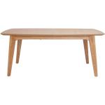 Tables de salle à manger design marron en chêne extensibles 6 places scandinaves 