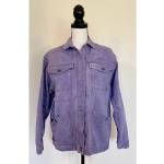 Vestes vintage violettes en coton à motif USA Taille L pour femme 