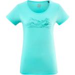 T-shirts col rond Millet bleus en coton bio éco-responsable à manches courtes à col rond Taille L classiques pour femme 