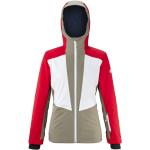 Vestes de ski Millet rouges imperméables respirantes avec jupe pare-neige Taille L look fashion pour femme en promo 