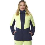 Vestes de ski Millet vertes en polaire imperméables respirantes avec jupe pare-neige Taille S pour femme 