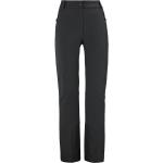 Pantalons de randonnée Millet Track noirs en shoftshell imperméables coupe-vents respirants Taille L look fashion pour femme en promo 