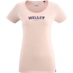 T-shirts à imprimés Millet beiges en coton bio éco-responsable à manches courtes à col rond Taille M classiques pour femme 
