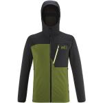 Vestes de ski Millet vertes en shoftshell coupe-vents à capuche Taille XXL look fashion pour homme 