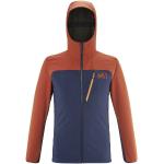 Vestes de ski Millet orange en shoftshell coupe-vents à capuche Taille M look fashion pour homme 