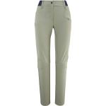Pantalons de randonnée Millet verts stretch Taille XS pour femme 