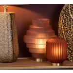 Lampes de table Millumine terracotta en verre à piles modernes 