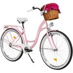 Vélos Milord Bikes roses en aluminium 1 vitesse pour femme 28 pouces 
