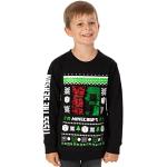 Sweatshirts noirs en coton à sequins Minecraft Taille 8 ans look fashion pour garçon de la boutique en ligne Amazon.fr 