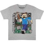 T-shirts à manches courtes gris Minecraft Taille 7 ans look fashion pour garçon en promo de la boutique en ligne Amazon.fr avec livraison gratuite 