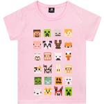 T-shirts à manches courtes roses Minecraft Taille 6 ans look fashion pour fille de la boutique en ligne Amazon.fr 
