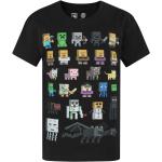 T-shirts noirs enfant Minecraft en promo 