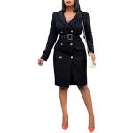 Mini robes de soirée Minetom noires minis Taille XL look fashion pour femme 