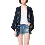 vestes kimono d'automne Minetom bleues Taille L look fashion pour femme 