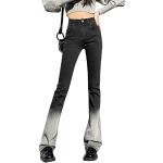 Jeans flare Minetom gris en denim stretch Taille XS look fashion pour femme 