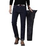 Jeans d'hiver Minetom noirs stretch Taille S look streetwear pour homme 