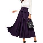 Jupes longues de mariage Minetom violettes avec noeuds à motif papillons maxi Taille M look fashion pour femme 